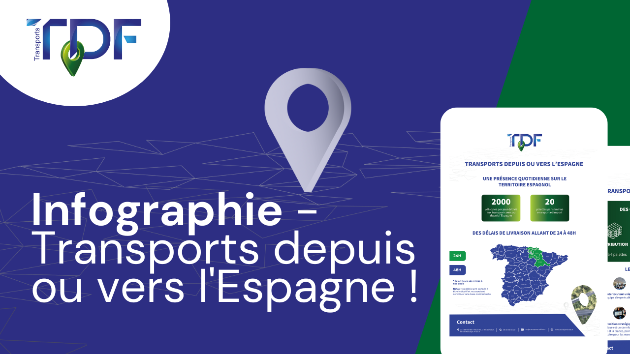 Infographie - Transports depuis ou vers l'Espagne !